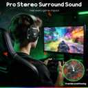 WESEARY Wireless Gaming Headset for PC, PS5, PS4, Switch & Mac, Dual-Mode 2.4GHz & Bluetooth Gaming Headphones with Microphone, Ultra-Low Latency, 3D Stereo Sound, Up to 45H Battery