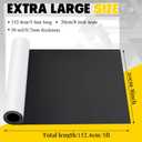 Relaxweex 8 Inch x 5 ft x 30mil Extra Large Adhesive Magnetic Sheet Roll Not Printable Adhesive Backing Cut and Customize Flexible Sheets Blank White Surface Magnetic Sign for Craft Photo Craft Office