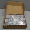 200 Sets 58mm/2.25" Button Maker Supplies, Complete DIY Supplies for Custom Buttons & Badges, Metal Covers, Metal Backs& Clear Film for Button Maker Machine, Pin Maker, Badge Button Press