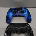 2 Pack Wireless Controller for PS4, Controller for Sony PlayStation 4, Double Shock 6-Axis Motion Sensor, Sensitive Touch Pad, Built-in Speaker & 3.5mm Headset Jack, Compatible with PS4/Pro/Slim