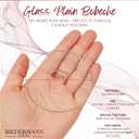 Biedermann & Sons Plain Glass Candle Wax Bobeches, Clear, 2.75 Inch - Set of 12