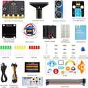 KEYESTUDIO Micro:bit Basic Starter Kit for Teens & Beginners - Electronics Learning Kit with Sensors, LEDs & Tutorials | STEM Education Projects for Coding(Micro:bit Included)