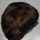 showreal Pixie Cut Wig Human Hair for Women Highlight Brown Short Straight Wigs 100% Real Human Hair Pixie Cut Wig with Bangs Layered Virgin Hair Glueless Natural Short Wig (9149-1B/30)