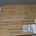 16x20 Picture Frame, White Solid Wood, 2 Pack, Wall Hanging for Art