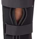 3-Panel Knee Immobilizer Full Leg Support Brace 19“ Length Aluminum alloy Straight Knee Splint - for Knee Pre-and Postoperative & Injury or Surgery Recovery (Update Size S)