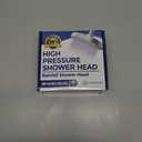 High Pressure Shower Head - Anti-Clogging Silicone Nozzles - 2.5 GPM Removable Restrictor - Easy to Clean Adjustable Replacement - easy to install with Plumbers Tape - 6 inch - Brushed Nickel Finish