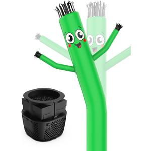 Inflatable Tube Man with Blower: 6 FT Tall Dancing Inflatable Tube Guy for Outdoor Decoration with Mini Blower Fan, for Mall Opening, Business Advertising, and Events (Green)