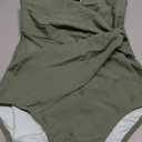 SUUKSESS Women Sexy Mesh Tummy Control One Piece Swimsuit Push Up Bathing Suit, Size S