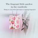 Pink Sweetheart Car Air Freshener 4 Pcs, Cute Watercolor Strawberry Heart Macaron Hanging Air Freshener for Cars Closet Drawer Books, Pink Girly Car Accessories Mirror Decor for Women