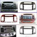 Fits for Toyota Camry 2000-2006 Black Car Radio Stereo Fascia Frame Double DIN 9 inch Dash Installation Mounting Kit