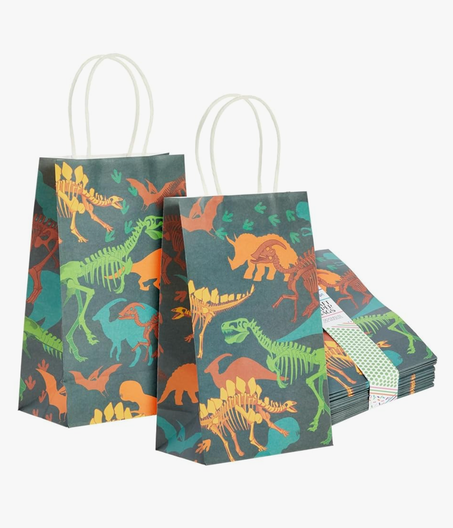 6 x 9 Dinosaurs Gift Bags, 50 Count