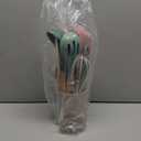 Silicone Cooking Utensils Set - AVGPD Silicone Kitchen Utensils for Cooking Wooden Handles, 446F Heat Resistant Kitchen Utensil Spatula Sets, Gadgets for Non-Stick Cookware BPA FREE (Multicolor)