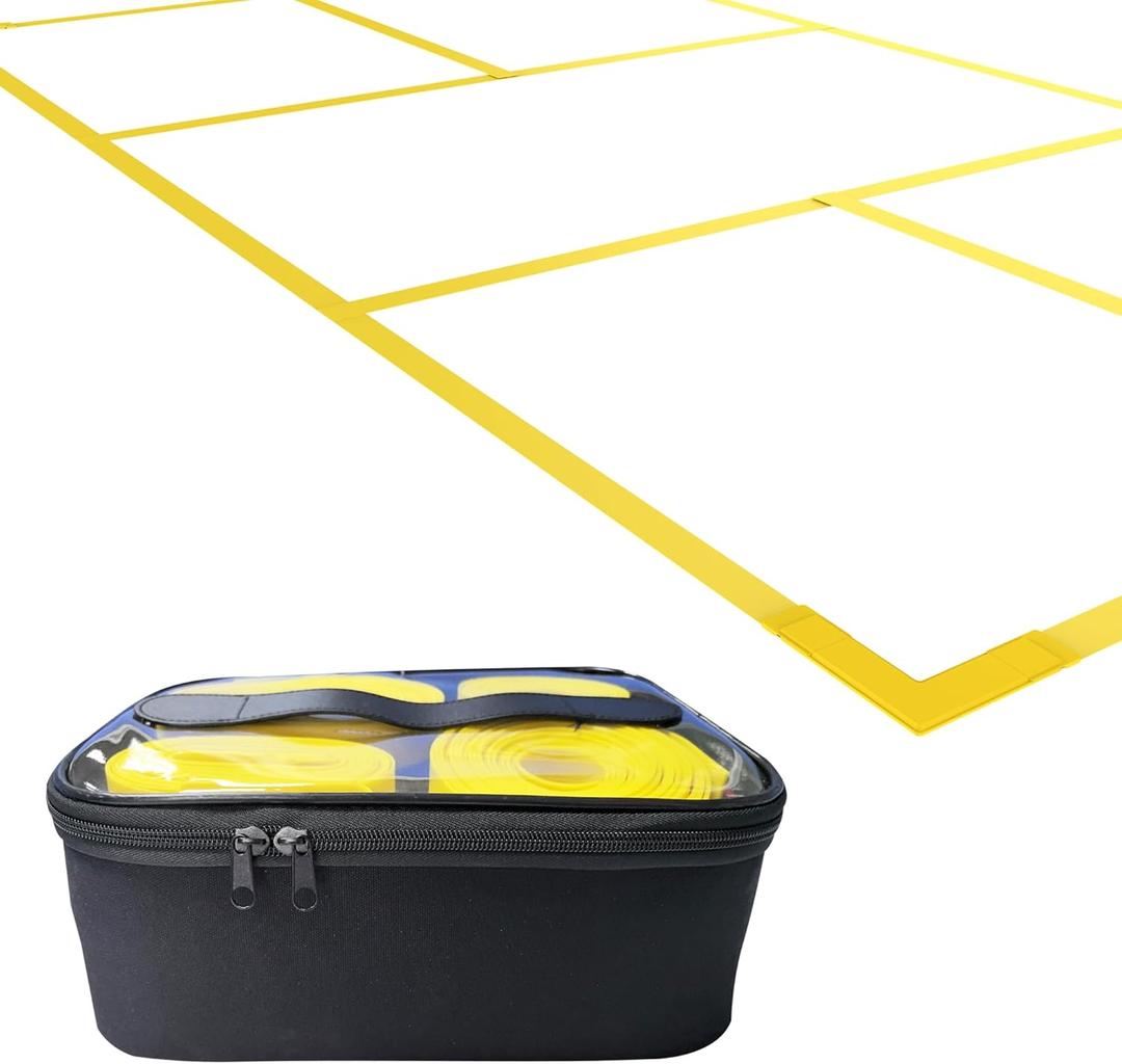 Magnetic Pickleball Court Lines System, Temporary Pickleball Court Lines in Standard Court Dimensions, Portable Pickleball Court Marking Kit, No Measuring Needed, Net Not Included