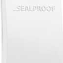 Sealproof 1-Gang Vertical Weatherproof Outdoor Metal Flat Outlet Cover, Single Gang Electrical Power Receptacle Protector, UL Listed, 4-in1, White