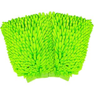 Car Wash Mitt, 2 Pack Premium Chenille Microfiber Wash Mitt, Scratch-Free & Lint-Free, Rich Foam, Highly Absorbent, Perfect for Car Washing and Detailing, 7.12''X10.14''