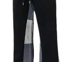 GINGTTO Mens Sweatpants Open Bottom Patchwork Stacked Paint Track Pants (X-Large, Black-no Paint)