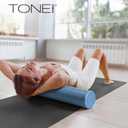 Tone Fitness High Density EPP Foam Exercise Foam Roller for Yoga, Pilates, Stretching, Massage, and Recovery | Multiple Sizes and Colors