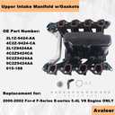 615-188 Upper Intake Manifold w/Gaskets Replacement for 2000-2003 Fo-rd E150 E250 E350 E450 Van V8 5.4L Excursion Expedition F150 Truck F250/F350 Super Duty Truck # 2L1Z9424AA 9C2Z9424AA Vahaha