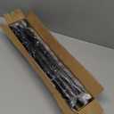 Shower Curtain Rod 31-80 in Adjustable Curtain Rod No Drilling Black Tension Shower Rod Stainless Steel for Bathroom Room Divider