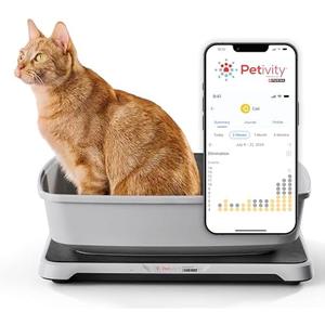 Purina Petivity Smart Litter Box Monitor Cat Weight Scale & Health Tracker - Monitor Litter Habits, Track Weight Accurately, AI Alerts & Monthly Reports, Phone App, Works for Multiple Cats