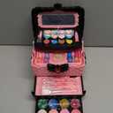 54 Pcs Kids Makeup Kit for Girls, Princess Real Washable Pretend Play Cosmetic Set Toys with Mirror, Birthday Gifts for 3 4 5 6 7 8 9 10 Years Old Girls Kids (Pink)