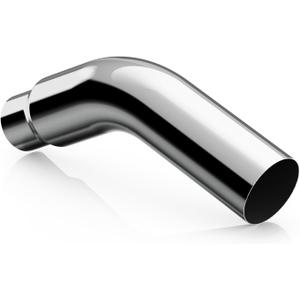 A-KARCK Elbow Exhaust Tip 4.0" Inlet, Chrome Tailpipe Tip with 4.0" Inlet 5.0" Outlet 23" Overall Length, Turn Down Exhaust Tip Chrome Structure for High Temperature Resistance