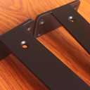 8 Pack - 12 inch Black Hidden L Shelf Bracket (1/5 Inch Thicked) Iron Floating Shelf Brackets Rustic Industrial Metal Brackets for Shelf Support