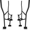 29" Heavy Duty Folding Table Legs Set of 2 - Commercial Banquet Foldable Legs for Kitchen DIY, Pedestal Folding Table Legs for Desk Repair & Home Furniture (Black Steel) (23.43 x 31.3 x 29.02 inch)