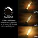 ASOKO LED Dimmable Vintage Edison Led Bulbs 6W Antique Style Edison Light Bulbs, 2300K Warm White (Amber Gold Glass), Squarrel Cage Filament Vintage Light Bulb,ST64, E26 Base (2300K-6W-6PCS)
