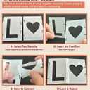 2 Pack Letter Stencils for Painting  84PCS Reusable Alphabet & Number Stencil Kit  Interlocking Plastic Templates for DIY Signs, Posters, Fabric, Wood, Wall  3 Inch