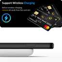 for Apple iPhone SE (2022) /SE (2020) / 8/7 Case with Credit Card Holder, Wallet Case Slide Cover Dual Layer Hard PC Rubber Cover Phone Case for iPhone 7 8 SE2 SE3 4.7' Black