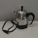 Farberware Electric Coffee Percolator, FCP240, Stainless Steel Basket, Automatic Keep Warm, No-Drip Spout, 4 Cup