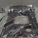 ACKO Folding Step Stool Foldable 17.5 Inch 400 lbs Capacity, Plastic Stools for Adults and Kids, Collapsible Stools for Kitchen, Stepping Stool with Handle (Black)