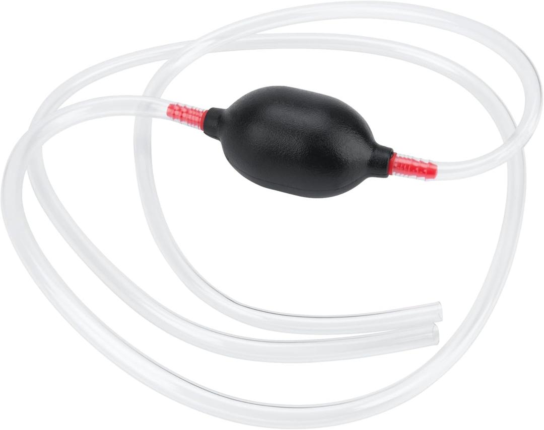 Performance Tool W1144 Deluxe Siphon Hose for Vehicle Engine Oils, Lubricants, and Other Fluids, Black/Clear