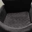 JOEJOY Dog Car Seats for Small Medium Dogs Under 35lbs, Dog Booster Seat with Detachable Washable Cover and Cushion, Memory Foam Pet Car Seat with Safety Belt and Storage Pockets (Black)