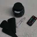 DUKUSEEK Tent Ceiling Fans for Camping, 10400mAH Large Capacity Portable Hanging Tent Fans with Light and Remote Control, USB Battery Operated Camping Fan for Canopy Tent Beach army green