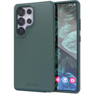 Crave Compatible with Samsung Galaxy S25 Ultra Case, Shockproof Protection Dual Layer Case for Samsung Galaxy S25 Ultra (6.9 inch) - Forest Green
