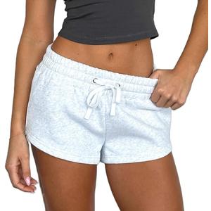 Mxiqqpltky Womens Sweat Shorts Summer Casual Drawstring Elastic High Waist Running Shorts Comfy Loose Fit Lounge Short Pants, S