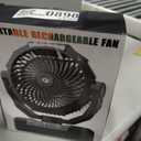 FRIZCOL 3-in-1 Camping Fan - Portable Fans Rechargeable - 24000mAh Battery Powered Fan with Light & Remote for Indoor, Outdoor, Tent, Travel, Fishing, Jobsite, Gifts for Men Dad Him - Black, Large