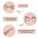 JESSCAT 22 Pcs Hair Clips for Girls with Bows Flower, Fully Lined Alligator Clips and Barrettes, Fabric Handmade Barrettes Hair Accessories for Girls Baby Infants Toddler Kids