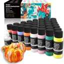 Funto Acrylic Pouring Paint Set, 36 Bottles, with Silicone Oil, High Flow, Pre-Mixed, Art Supplies for Pouring on Canvas, Glass, Wood, Tile, Rocks