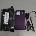 Defencase for iPhone 17 Pro Max Magnetic Wallet Case Compatible with Magsafe with RFID Blocking Zipper & Card Holder for Women Men PU Leather Strap Detachable Case for iPhone 17 Pro Max 6.9", Purple