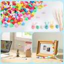 NUOBISHI 500 Pcs Mouse Head Polymer Clay Beads Bulk, Charms for Crafts with Elastic String for Making Bracelet Necklace Craft Decor DIY Crafts