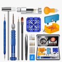 JOREST Watch Repair Kit for Battery Replacement & Link Removal, Resizing &Opener, Watch Repair and Cleaning Screwdriver Set, Wrench Back Remover, Spring Bar Tool