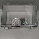 TICONN Outdoor Electrical Box Waterproof, Junction Box IP67 ABS Plastic Enclosure with Hinged Cover with Mounting Plate, Wall Brackets, Cable Glands (Clear, 11"x7.5"x5.5")