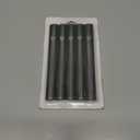 5 Pack Modern Aluminum Waterproof Mezuzah Case, Made in Israel, Fit up to 5" / 12cm Mezuzah Scroll, Easy Peel and Stick (Scroll Not Included)