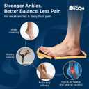 Ankle Balance Board & Ankle Strengthener for Rehab & Physical Therapy Single Leg Bamboo Axis Board with Quick - Release System, 2 Training Levels & Scraper Tool