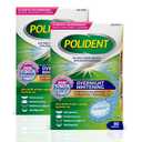 Polident Overnight Whitening Antibacterial Dental Appliance Cleanser Tablets, 90 Count (2 Pack)