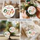 5 x Corgi Dog Christmas Ornaments 2025, Double Sided Ceramic Ornament for Christmas Decorations, Christmas Corgi Gifts for Dog Lovers, Animal Lovers Gift Ideas for Friends Family, Cute Xmas Dogs Decor