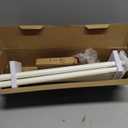 ENJOYBASICS 2 Pack Adjustable Spring Tension Curtain Rods 32 to 66 Inches, Stainless Steel White Shower Rod No Drilling for Window, Bathroom, Closet, Room Divider, 7/8" Diameter